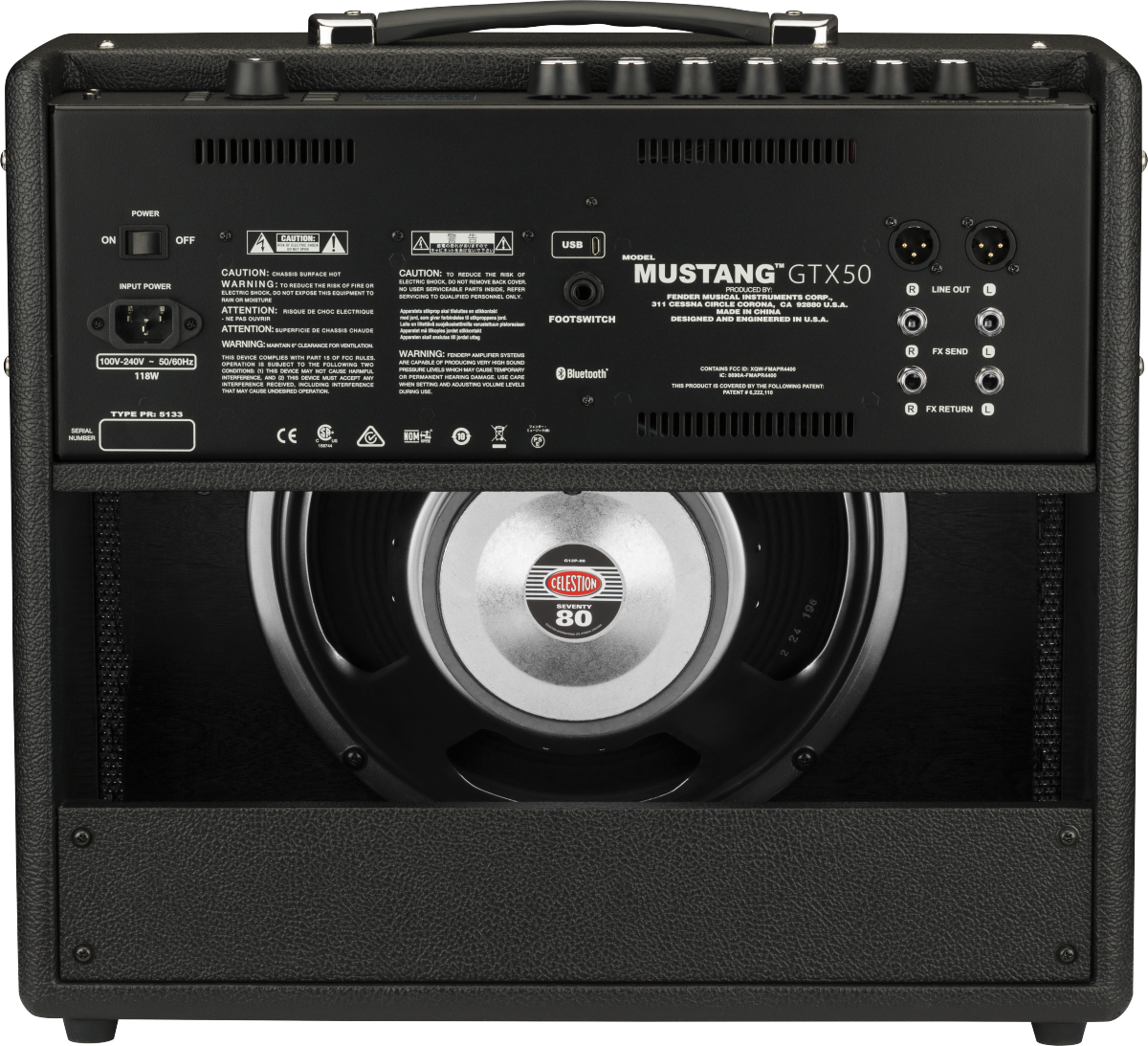 Amplificador para Guitara Eléctrica Fender Mustang Gtx50