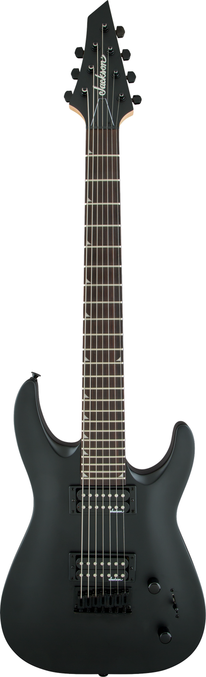 Guitarra Eléctrica Jackson JS22-7 Dinky Arch Top 7 Cuerdas Satin Negra
