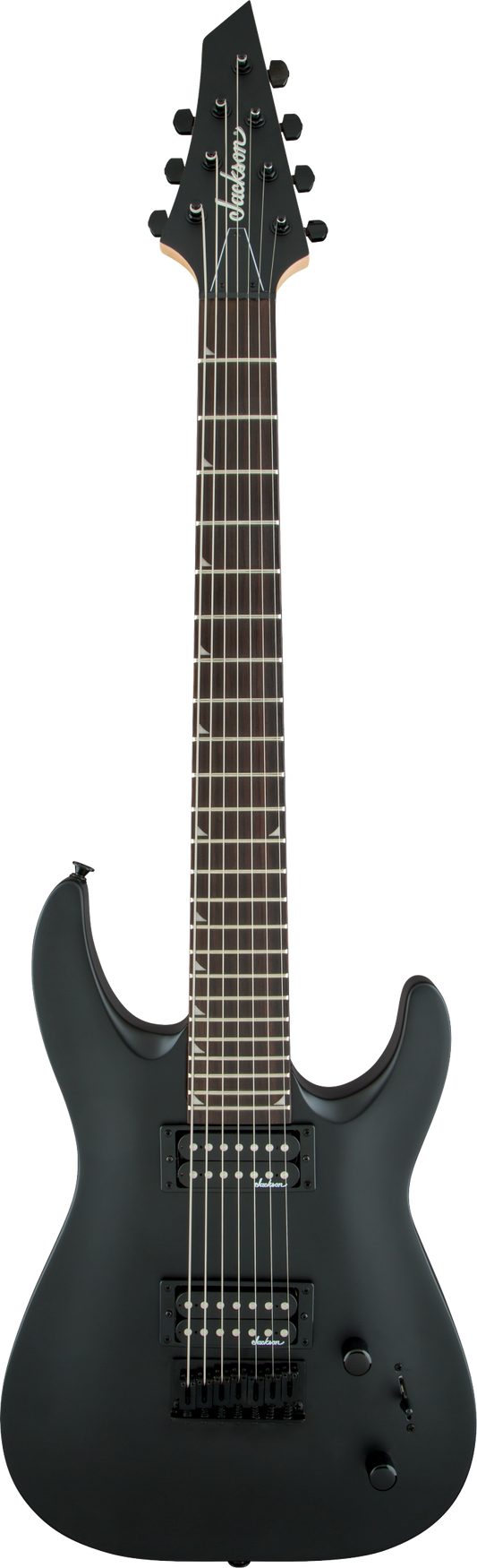 Guitarra Eléctrica Jackson JS22-7 Dinky Arch Top 7 Cuerdas Satin Negra