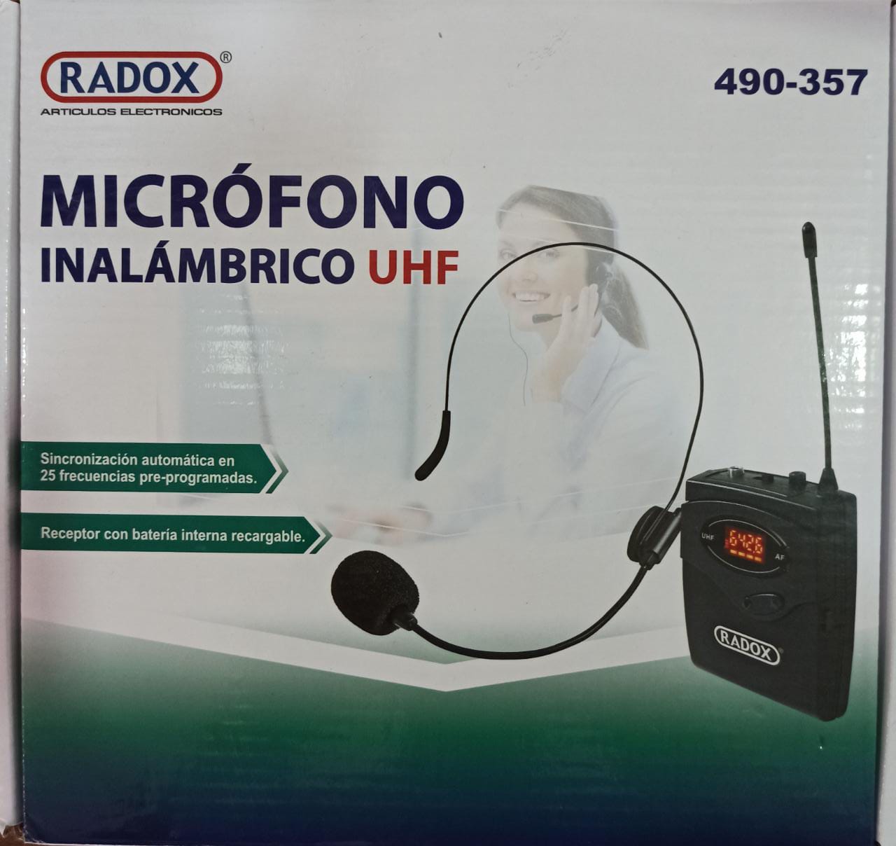 Microfono Dinamico Uhf con Diadema