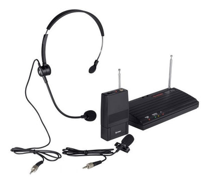 Sistema de Micrófonos Inalambricos. Diadema y Solapa (vhf)