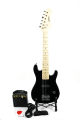 Set Guitarra Eléctrica Logan Niño Negro