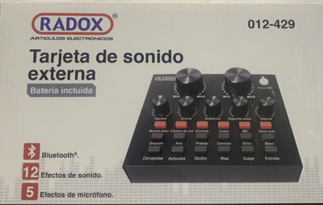 Tarjeta de Sonido Externa Radox