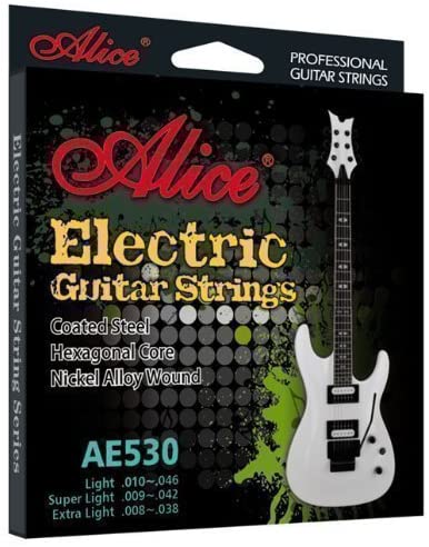 Juego de Cuerdas Alice Guitarra Eléctrica .009/.042 Níquel Super Light