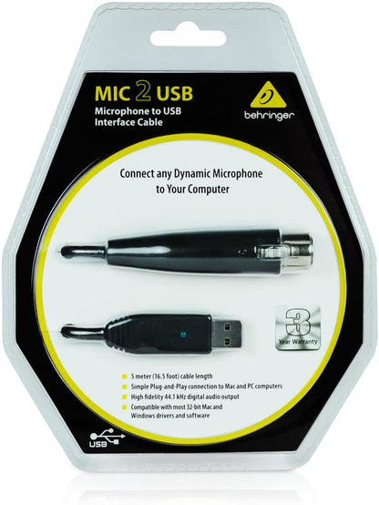 Cable Behringer Interfase Mic 2 Usb