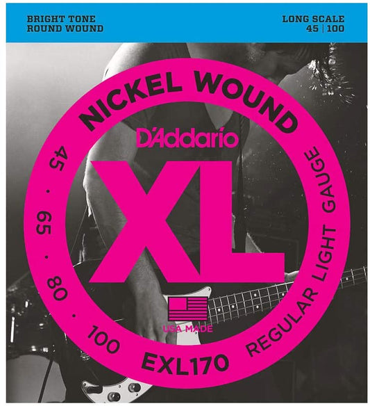 Encordadura D'Addario EXL-170 Bajo Eléctrico Níquel
