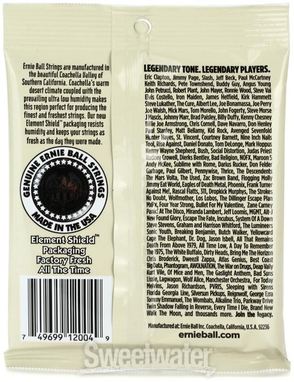Encordadura Ernie Ball Guitarra Acústica Earthwood Light Bronce 80/20