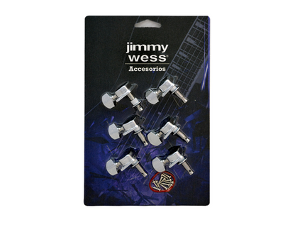 Maquinaria Jimmy Wess para Guitarra Electrica 6 en Linea Cromada