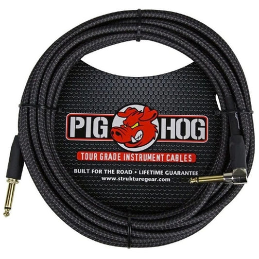 Pig Hog Pch20bkr Cable para Instrumentos 6 M Angulo Recto