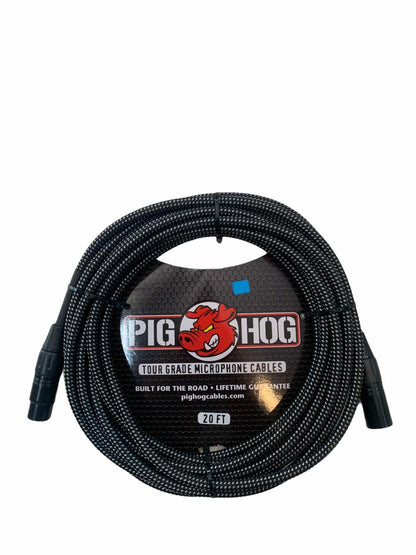 Cable P/microfono Black-withe 6.10cm Xlr-xlr Pig Hog