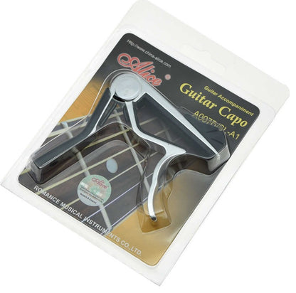 Capo para Guitarra Acústica Alice Plateado Con Portapúas