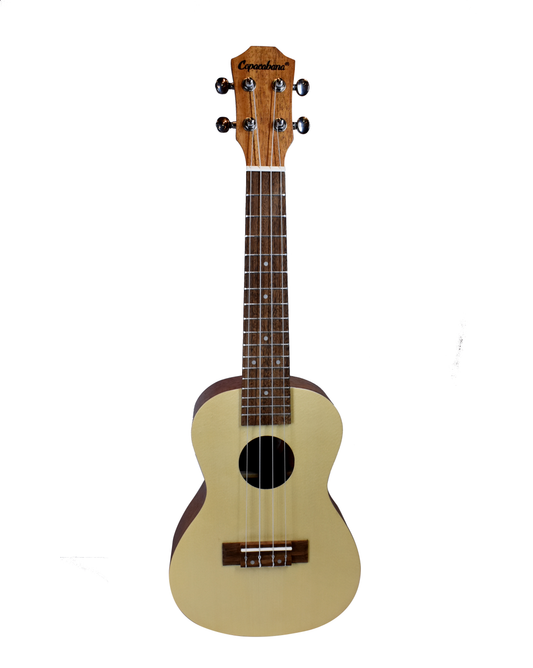 Ukulele Concierto Madera Spruce/caoba con Funda Copacabana Cpuk051