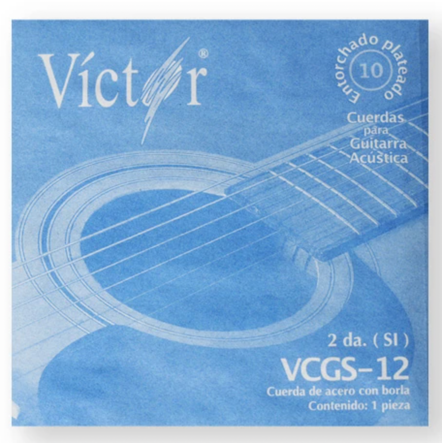 Paquete de 10 Cuerdas Victor Guitarra Acero 2a