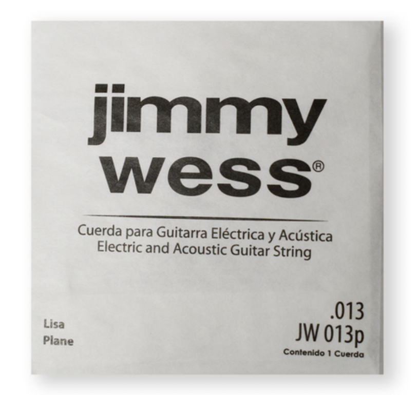 Paquete de Cuerdas Jimmy Wess Guitarra Acústica o Eléctrica 2a. Acero .013