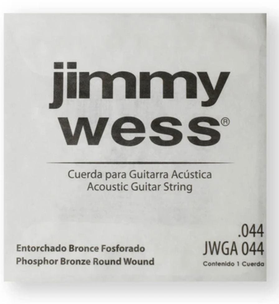 Paquete de Cuerdas Jimmy Wess Guitarra Acústica .044 Bronce Fosforado