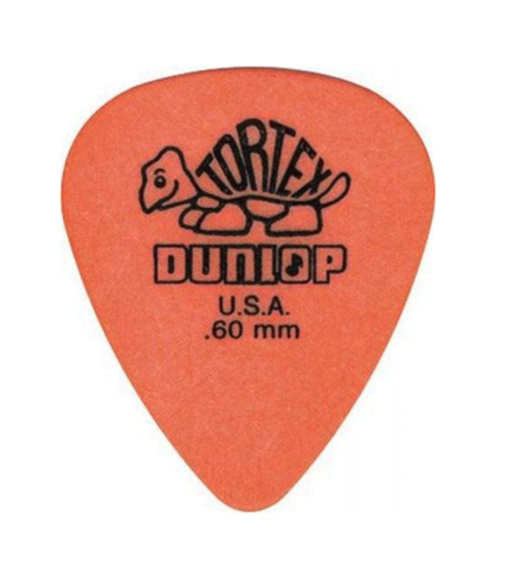 Paquete de Puas Dunlop Tortex Std 0.60 Naranja con 36 Piezas 418b.60