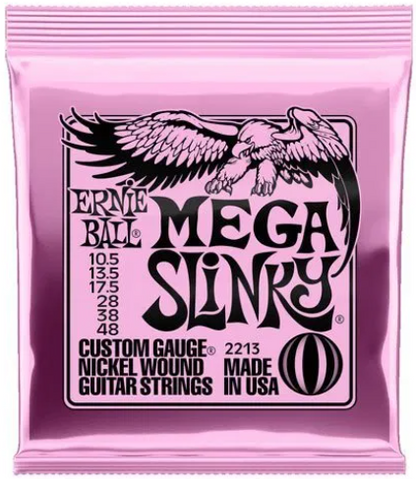 Encordadura Ernie Ball Mega Slinky Guitarra Eléctrica .0105-.048