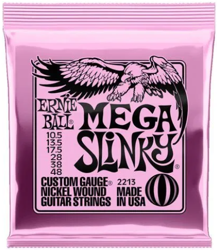 Encordadura Ernie Ball Mega Slinky Guitarra Eléctrica .0105-.048