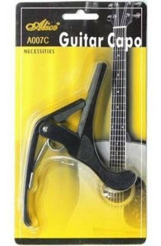 Capo P/guitarra Clasica Metal Negro Alice A007c/bk