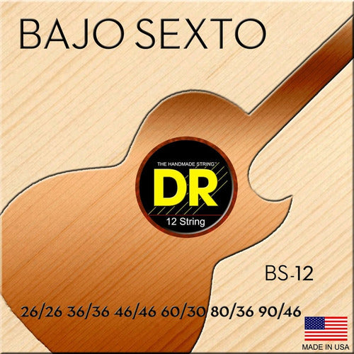 Juego de Cuerdas DR Bajo Sexto Hi-Beam Acero Inoxidable