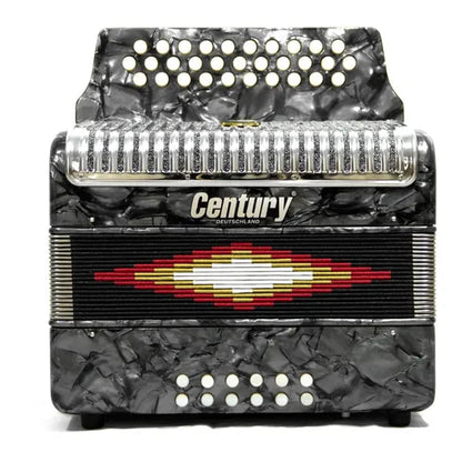 Acordeon Botones Sol Gris Parrilla Metal 3012 Century