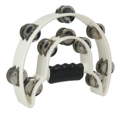 Pandero Media Luna Doble Blanco Alice Atb002/wh