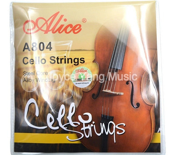 Juego de Cuerdas Alice Chelo 4/4 Aluminio-Níquel