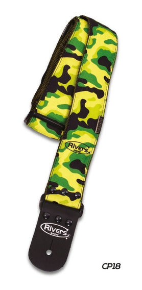 Correa de Guitarra Camuflado Verde Militar CP18