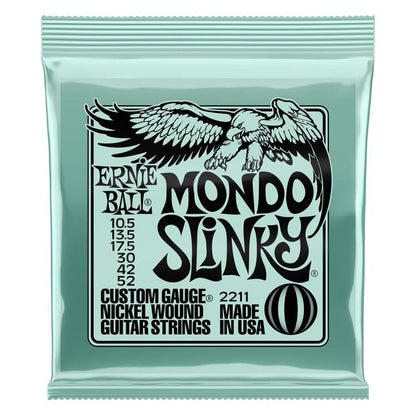 Encordadura Ernie Ball Mondo Slinky Guitarra Eléctrica Níquel .0105-.052