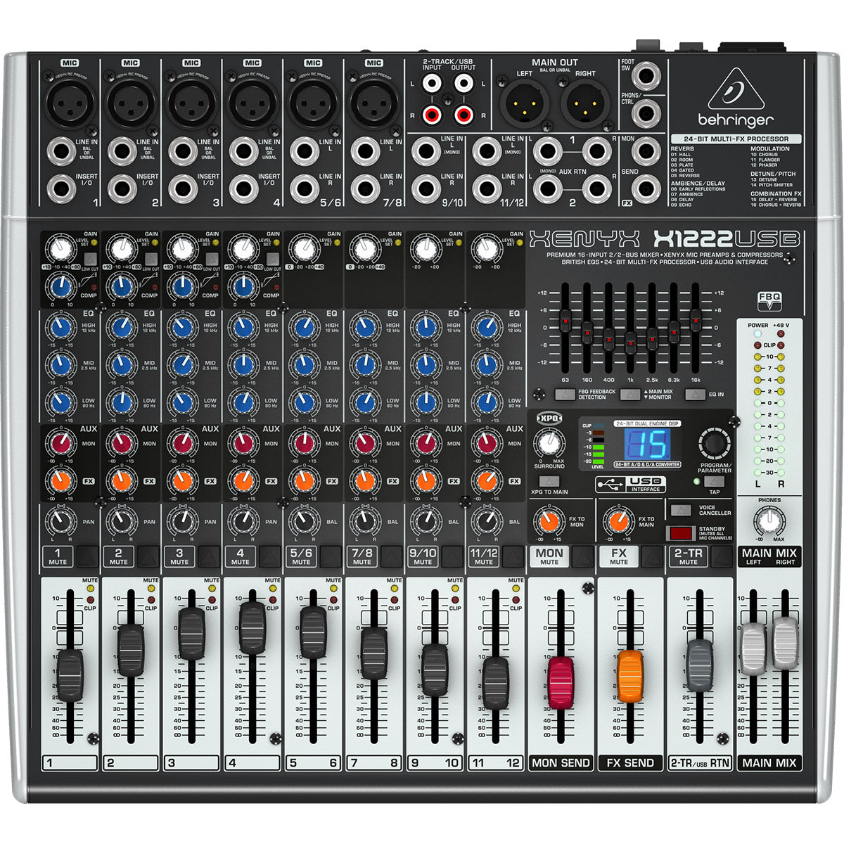 Mezcladora Behringer Mod. X1222usb