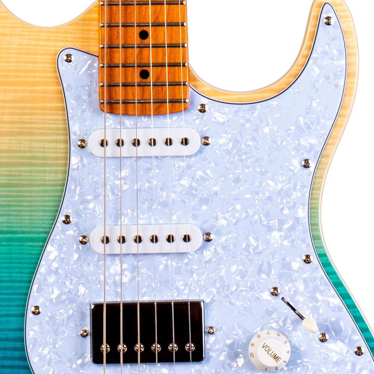 Guitarra Eléctrica Jet Guitars JS450 Azul Transparente