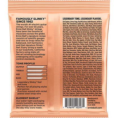Encordadura Ernie Ball Guitarra Eléctrica Turbo Slinky .0095-.046 2224
