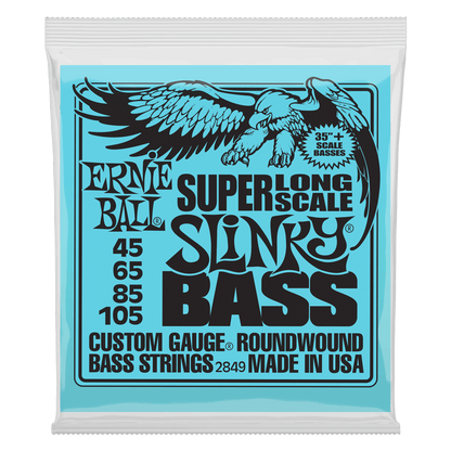 Encordadura Ernie Ball Slinky Long Scale Bajo Eléctrico Níquel .045-.105