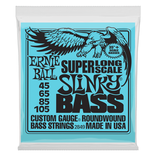 Encordadura Ernie Ball Slinky Long Scale Bajo Eléctrico Níquel .045-.105