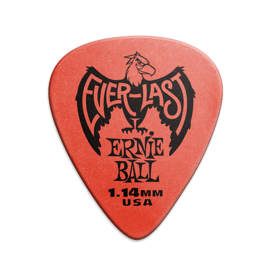 Puas para Guitarra Ernie Ball Everlast Nylon .1.14 Mm Rojo Pardo Paquete de 12 Pzas