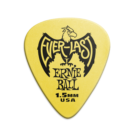 Puas para Guitarra Ernie Ball Everlast Nylon 1.5 Mm Amarillo Paquete de 12 Pzas 9195
