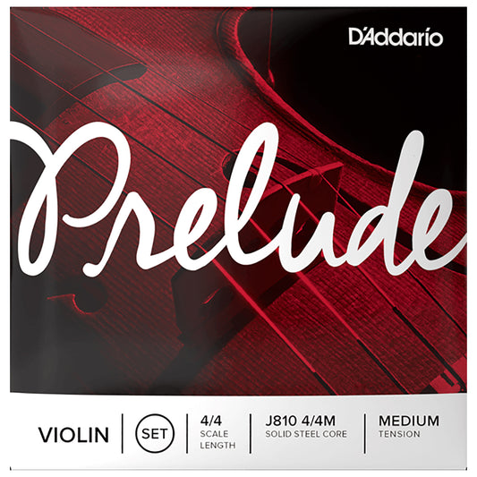 Encordadura D'Addario Prelude Violín J810 4/4 Tensión Media