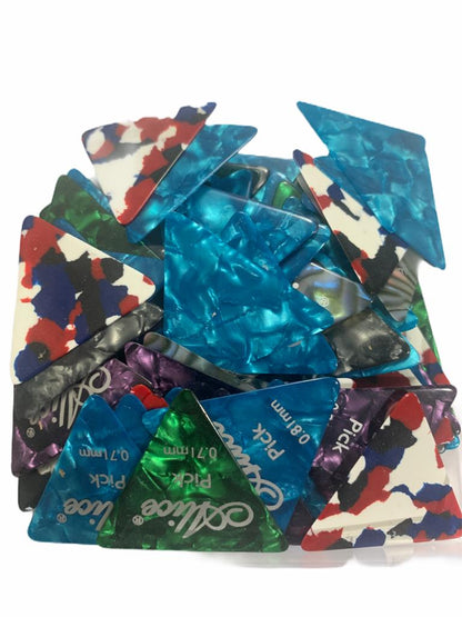 Paquete de 100 Puas Alice Celulloide Triangular
