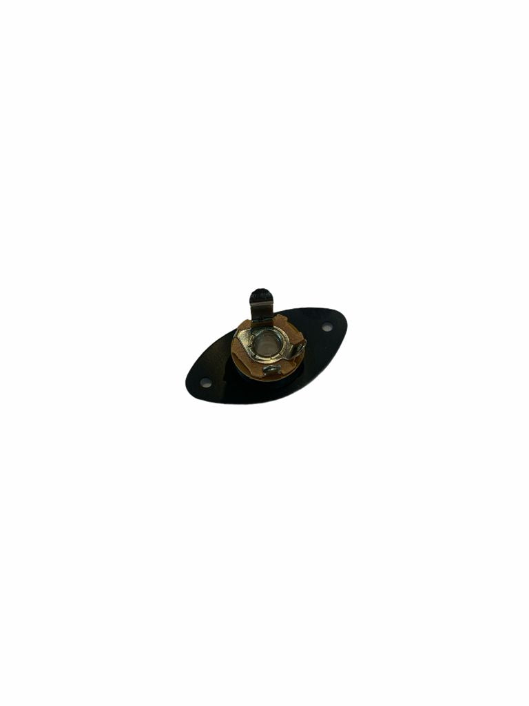 Jack 6.3mm Mono Cubierta Metalica Negra