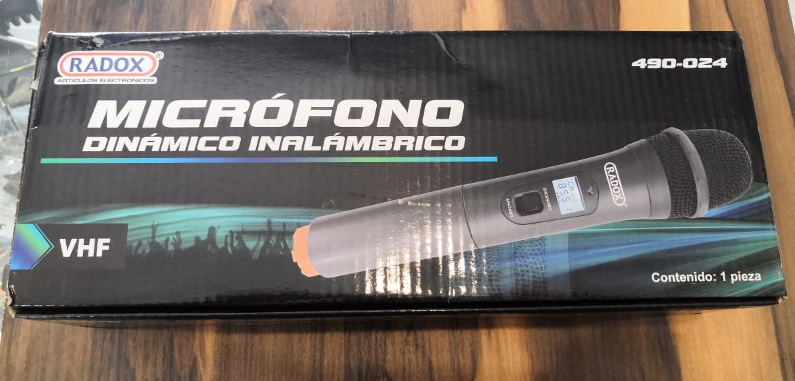 Micrófono Dinámico Inalambrico (vhf).