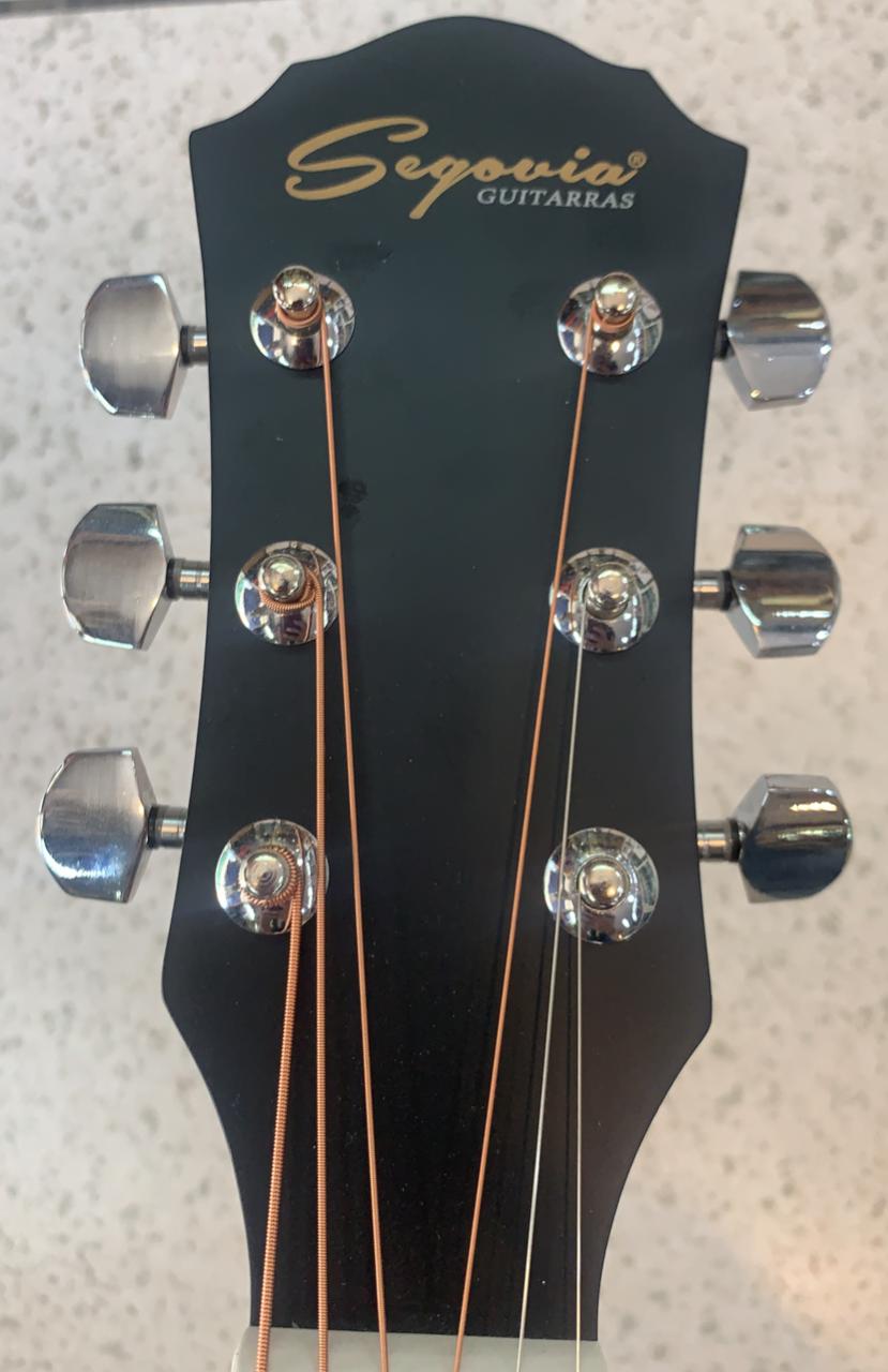 Guitarra Texana Electroacústica Segovia Con Resaque Natural Mate