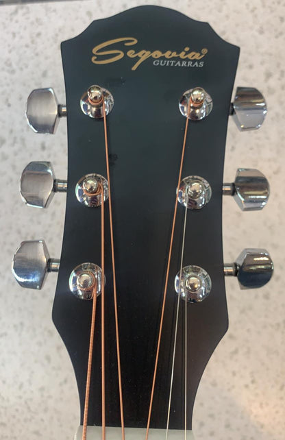 Guitarra Texana Electroacústica Segovia Con Resaque Natural Mate