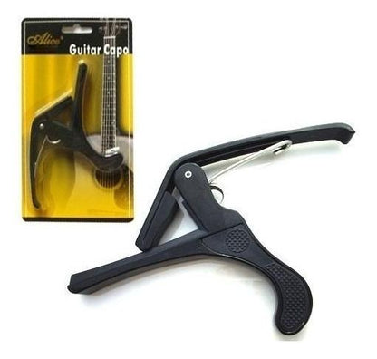 Capo P/guitarra Clasica Metal Negro Alice A007c/bk