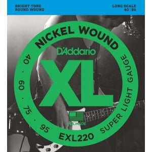 Encordadura D'Addario Bajo Eléctrico EXL-220 .040-.090