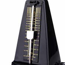 Metronomo Negro de Pendulo Mecanico Cherub