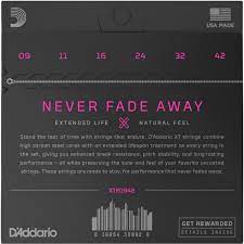 Encordadura D'Addario Guitarra Eléctrica XTE .009-.042