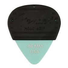Púas Fender Mojo Grip Picks, Dura-tone Delrin Paquete de 3 Pzas .46 Mm Azul