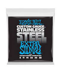 Encordadura Ernie Ball Extra Slinky Guitarra Eléctrica Acero .008-.038