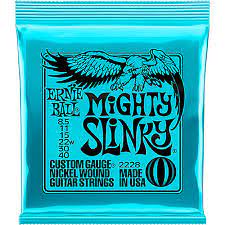 Encordadura Ernie Ball Mighty Slinky Guitarra Eléctrica Níquel .0085-.040
