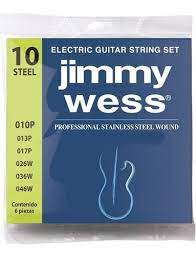 Encordadura Jimmy Wess Guitarra Eléctrica Acero .010-.046